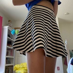 Greylin Black and White Skater Skirt